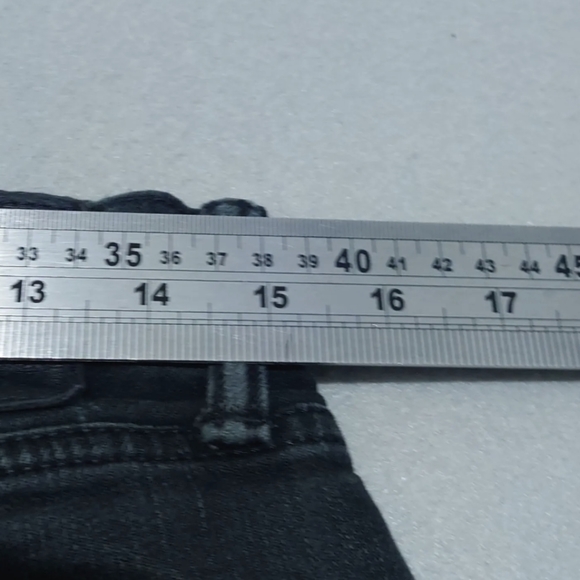 Levi's 510 Cut Off Raw Jean Shorts Summer Festival Holiday Men's W30 Black - Picture 6 of 7